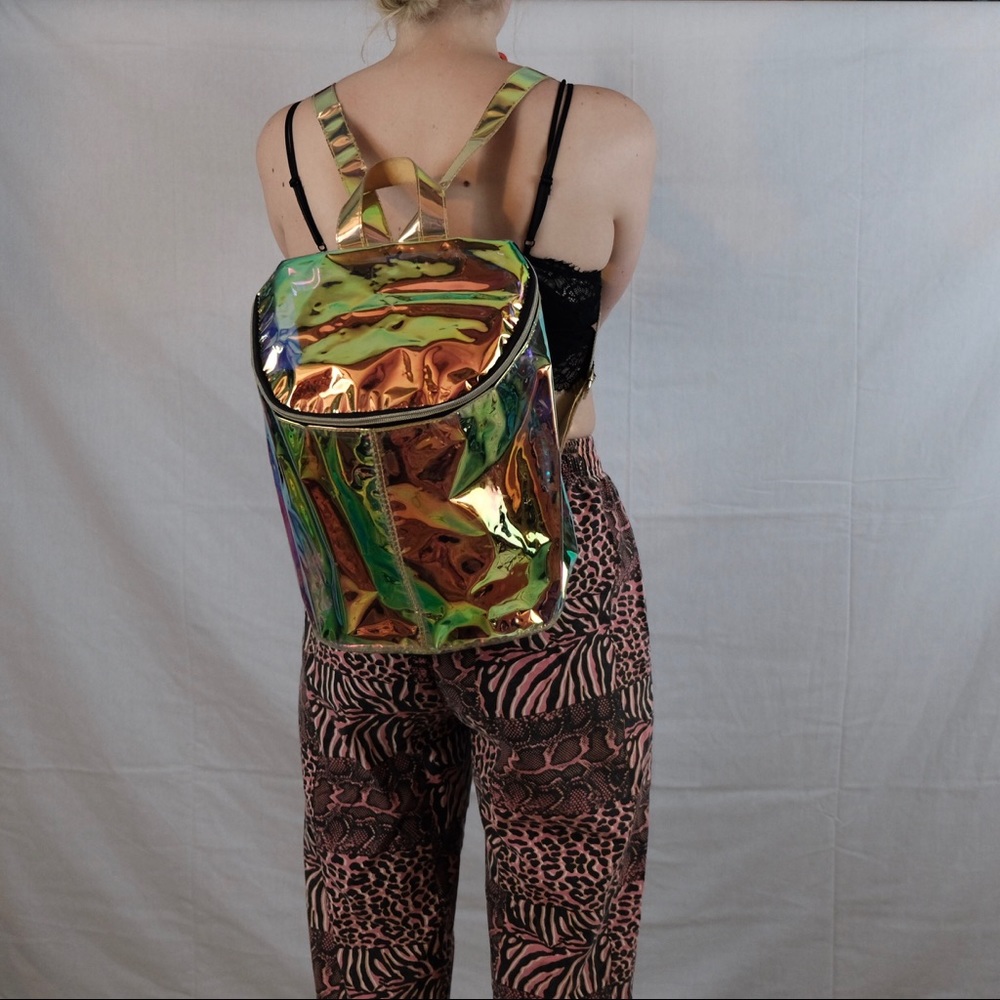 iridescent backpack